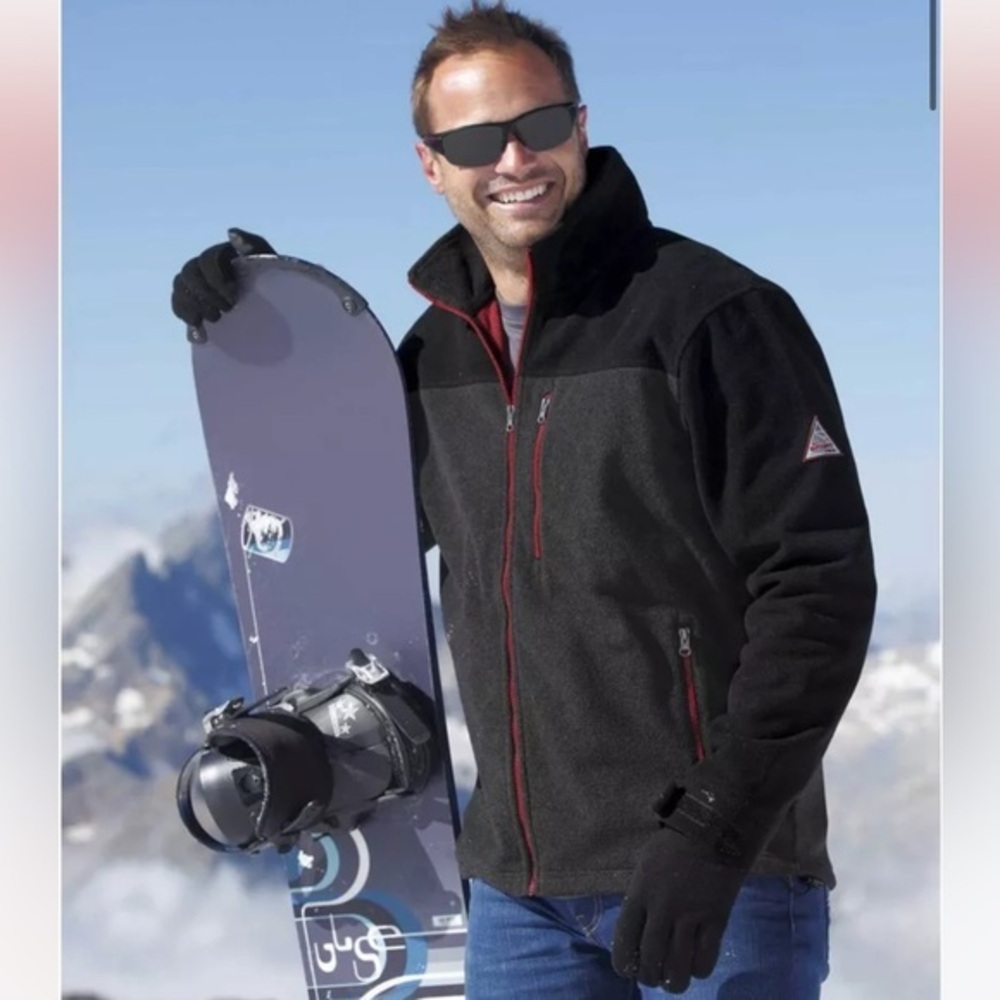 ATLAS For Men Insulating Full Zip Fleece Jacket, XL